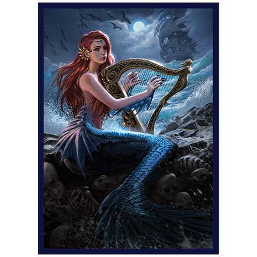 Fantasy North - Allamorra - Alluring Siren - 100 Smooth Matte Tcg Trading Card Sleeves - Fits Magic Mtg Commander Pokemon And Ot