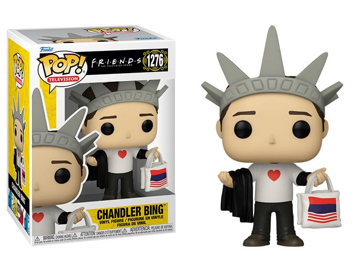 Funko Pop Chandler Bing + Protector: Friends Pop! Television Vinyl Figure (Bundled With Toybop Box Protector Collector Case) (Chandler Bing In New York)