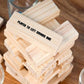 GIFTS INFINITY® Drunken Tower Game - Wooden Block Stacking Game, Fun Gift for Adults and Kids, Perfect for Parties, Color: Wood