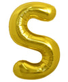 Toniful 40 Inch Large Gold Letter S Balloons Helium Balloons,Foil Mylar Big Balloons For Birthday Party Anniversary Supplies Dec