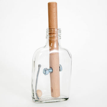 Bits And Pieces - Bottled Frustration Impossible Puzzle Bottle - Glass Bottle Brain Teaser Puzzles For Adults – Brain Game - 3' X 8' X 1-1/2'