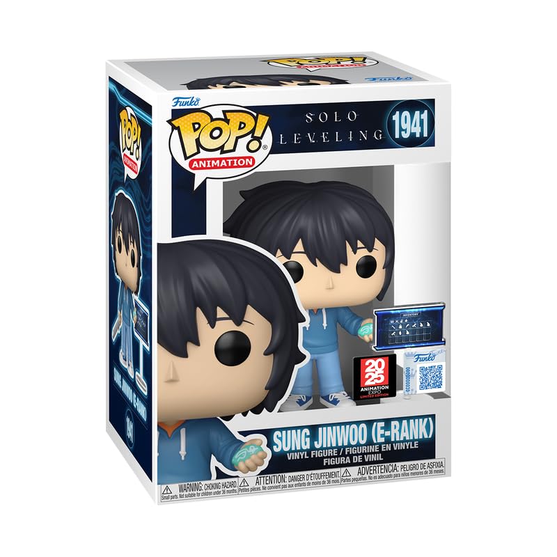 POP! Animation: Solo Leveling - Sung Jinwoo (E-Rank) with Inventory #1941 limited availability Bundled with Compatible Box Protector Case