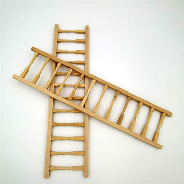 Sxfse Dollhouse Decoration Accessories,Miniature Fence Handrail 1:12 Mini Dollhouse Fence Cute House Mini Fence (Beige, 2 Pcs)