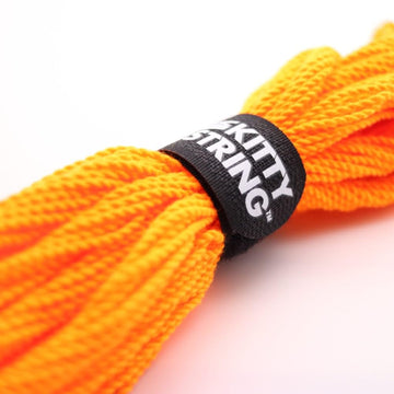 Kitty String First Class 100 Pack Yo-Yo String - Fat YoYo String (Orange)