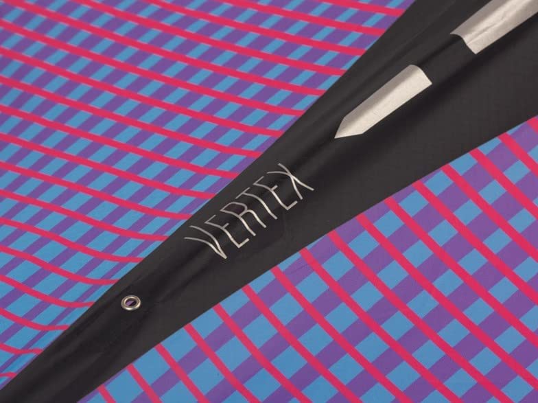 Prism Kite Technology Vertex High Flying Diamond Kite With 10' Long Triple Streamer Tail, Ultraviolet