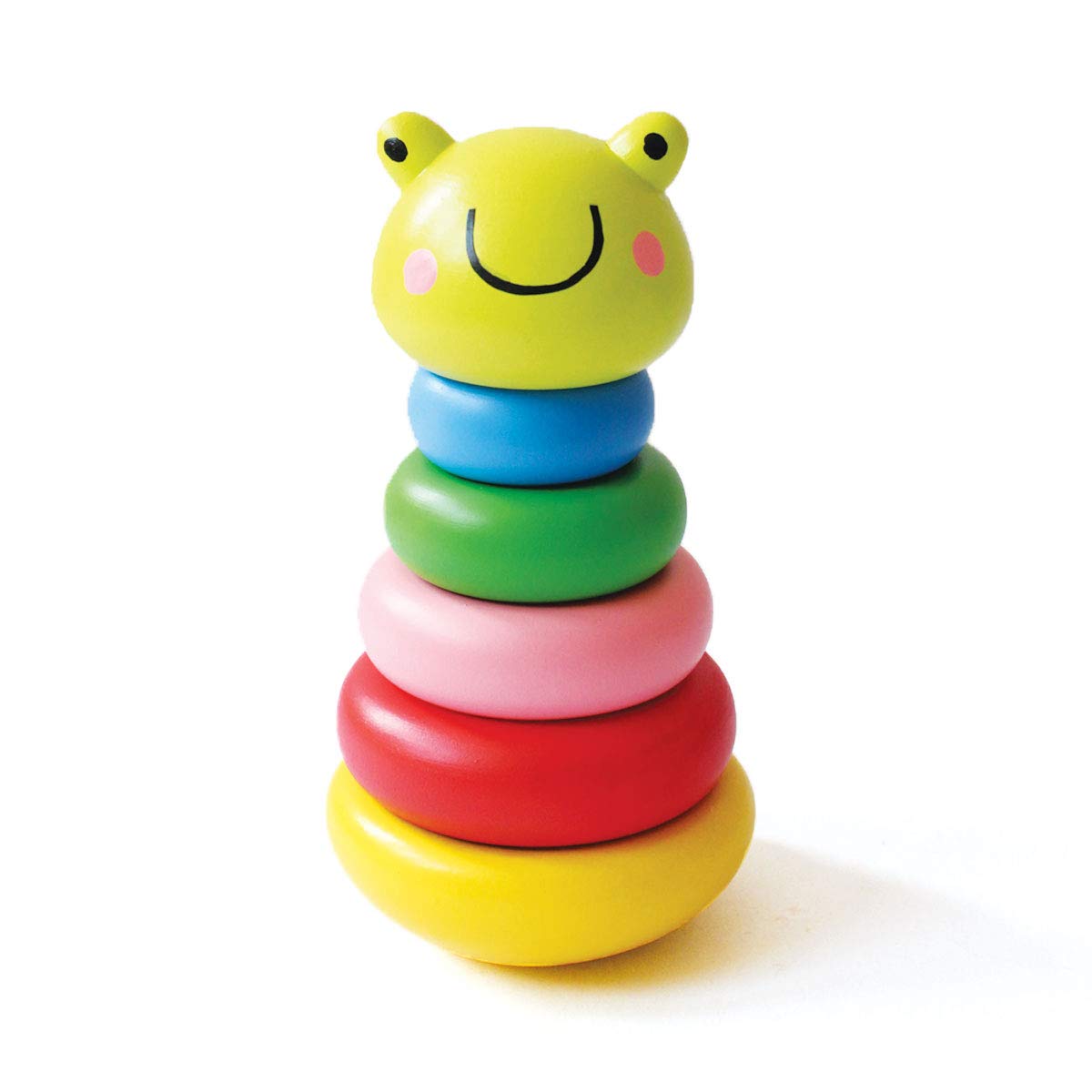 Shumee Wooden Stacker Wobbly Frog Toy | (13 Years) | Montessori Balancing & Stacking Toy | Motor Skills Development | HandEye 