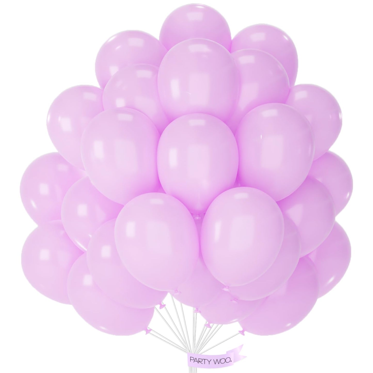 Partywoo Pastel Purplish Pink Balloons, 50 Pcs 12 Inch Purplish Pink Balloons, Purplish Pink Balloons For Balloon Garland Or Balloon Arch As Party Decorations, Baby Shower Decorations, Pink-Q04