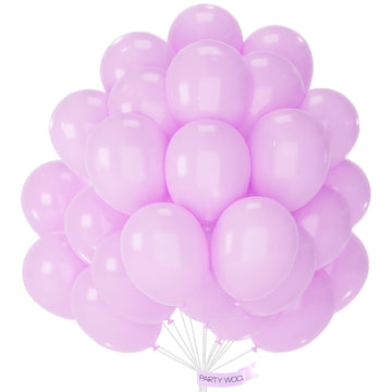 Partywoo Pastel Purplish Pink Balloons, 50 Pcs 12 Inch Purplish Pink Balloons, Purplish Pink Balloons For Balloon Garland Or Balloon Arch As Party Decorations, Baby Shower Decorations, Pink-Q04