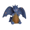 Baby Midnight Dragon Rattle with Crinkle Wings - Fairytales Collection | GOLS-Certified Natural Rubber Teether & Sensory Toy | H