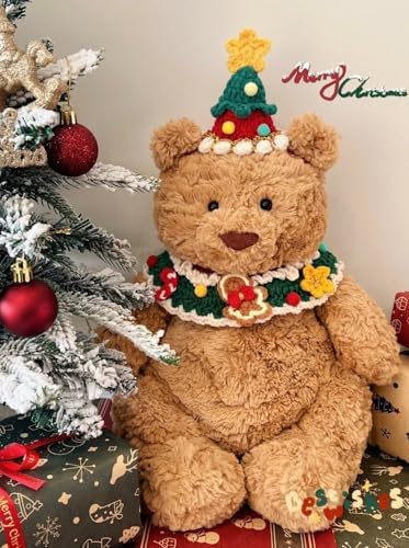EASELR 10" Brown Bear Plush Toy, Soft Cotton Stuffed Animal Gift for Kids, Girlfriend, Birthday, Christmas