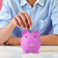 Pjdrllc Piggy Bank, Unbreakable Plastic Money Bank, Coin Bank For Girls And Boys, Medium Size Piggy Banks, Practical Gifts For Birthday, Easter, Christmas (Light Purple)