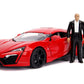 Fast & Furious 1:18 Lykan Hypersport Die-Cast Car & 3' Dom Figure, Toys For Kids And Adults