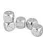 DS. DISTINCTIVE STYLE Aluminum Alloy Dice 5 Pieces 16mm Portable Metal Dices with Square Case 6 Sided Dice for Drinking Party Ga