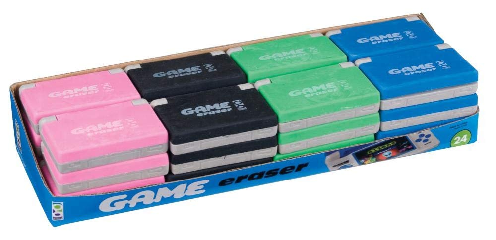Raymond Geddes Game Erasers For Kids (Pack of 24)