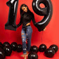Number 3 Balloon 40 Inch Large Black Balloon For Three Year Old Birthday Decor, 3 13 30 31 Birthday Party, Wednesday Addams Part