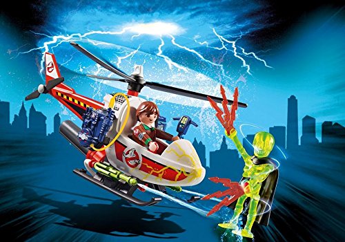 Playmobil Venkman With Helicopter Building Set