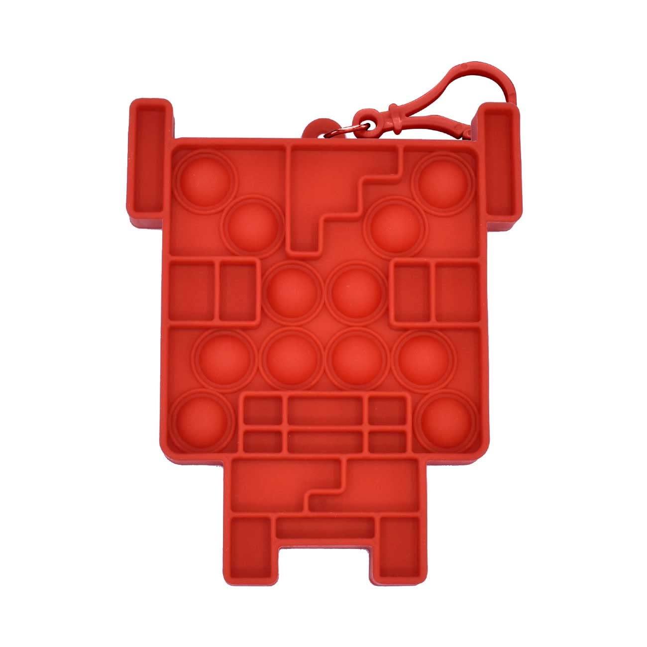 Minecraft Mini Bubblerz Fidget Bubble Popper Backpack Hanger (Creeper, Cow, Steve, Alex)