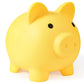 Pjdrllc Large Piggy Bank, Unbreakable Plastic Money Bank, Coin Bank For Girls And Boys, Large Size Piggy Banks, Practical Gifts For Birthday, Easter, Christmas (Yellow)