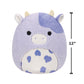 Squishmallows 12 Fuzz-A-Mallows Bubba The Cow