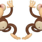Happy Deals ~ Inflate Monkey And Banana | 3 Pc Set | 27 And 46 Inch Inflatable Party Pack