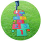 Hopscotch Playmat Foam Interlocking Puzzle Floor Mat - 10 Large Number Tiles (12' By 12' Square Blocks)