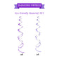 LITAUS, Birthday Decorations, NO DIY - Pack of 16 | Purple Happy Birthday Banner, Honeycomb Balls, Swirls, Garland | Happy Birth