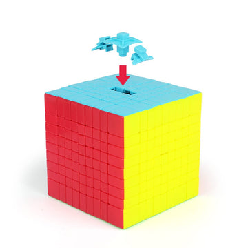 Hellocube Qy 9X9 Stickerless Bright Magic Cube 9X9X9 Speed Cube Puzzle Game Toys