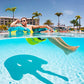 Margaritaville Sit & Sip Floating Seat For Pools, Rivers & Lakes, Blue