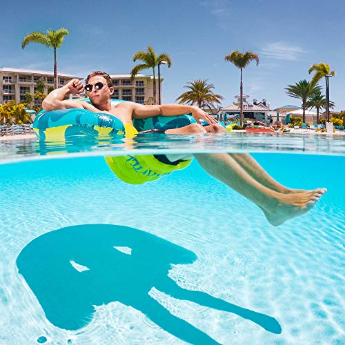 Margaritaville Sit & Sip Floating Seat For Pools, Rivers & Lakes, Blue