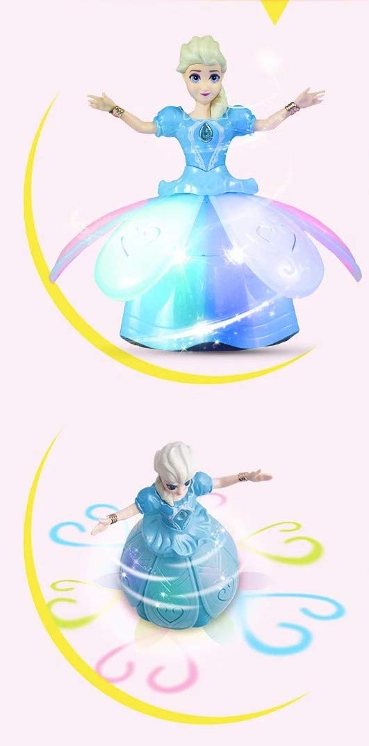 Joysae Battery-Operated Princess Doll For Girls: Snow Dance, Flashing & Singing Toy (Ages 3+)