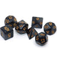 Polyhedral Dnd Dice Set Pearl Black For Dungeon And Dragons D&D Pathfinder Rpg Mtg Dice D20 D12 D10 D8 D6 D4