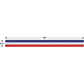 PATRIOTIC RED, WHITE AND BLUE CREPE STREAMER