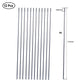 M3 11.8Inch Pushrod Connector 304 Stainless Steel Rod Linkage for RC Model Airplane Helicopter Boat Car DIY Parts 12Pcs
