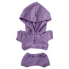Niannyyhouse 20Cm Plush Doll Clothes Elastic Solid Sportswear Suits Hoodie Pants Soft Stuffed Plush Toy Dress Up Accessories (Pu