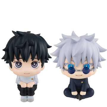 Puruuige 2Pcs Okkotsu Yuta Figures Anime Q Version Okkotsu Yuta Figurine 3.93'' Look Up Pose Model Statue Pvc Cute Cake Topper D