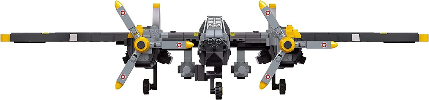 Apostrophe Games P-38 Lightning Aircraft Building Block Set - 937 Pieces - Air Force Fighter Plane Toy Set – For Kids And Adults – Compatible With All Building Bricks