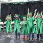 Gradplaza Shiny Choir Robe Kindergarten Preschool Graduation Gown Shiny Graduation Gown For Kids Emerald Green Size 27