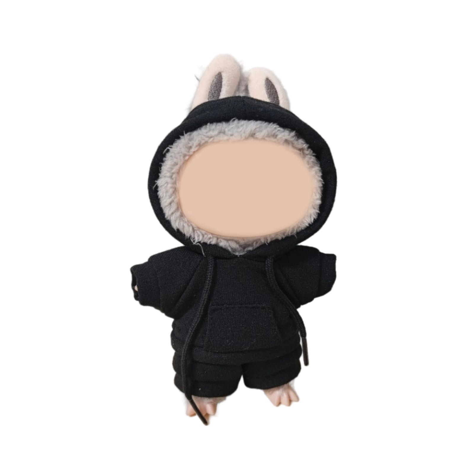 Doll Clothes for 17cm Dolls Clothing Outfit  Casual Stylish Style Hoodies Clothes Set  17cm Doll Clothes  No Doll (Black)