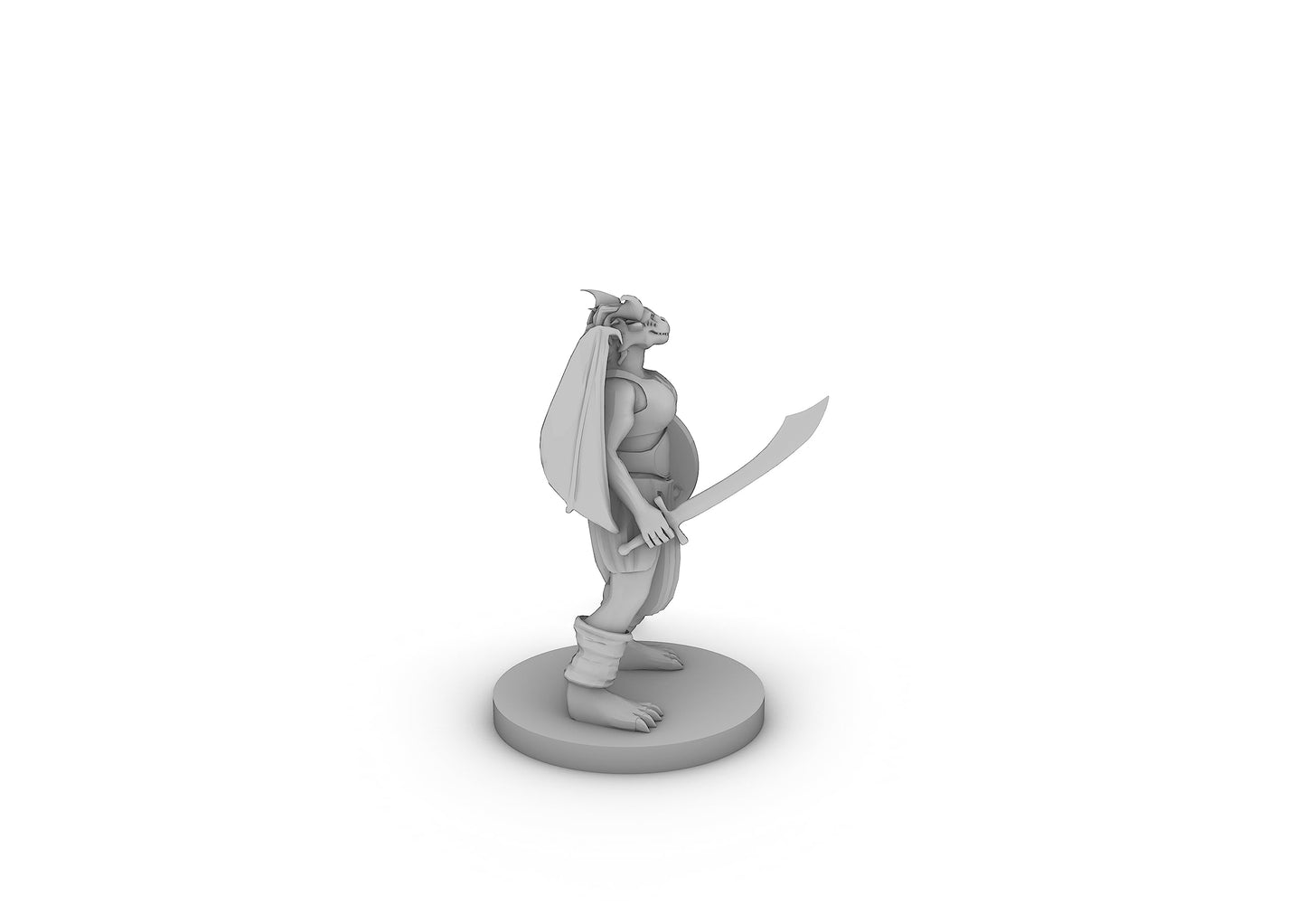 Female Dragonborn Druid Tabletop Dnd Gaming Miniature