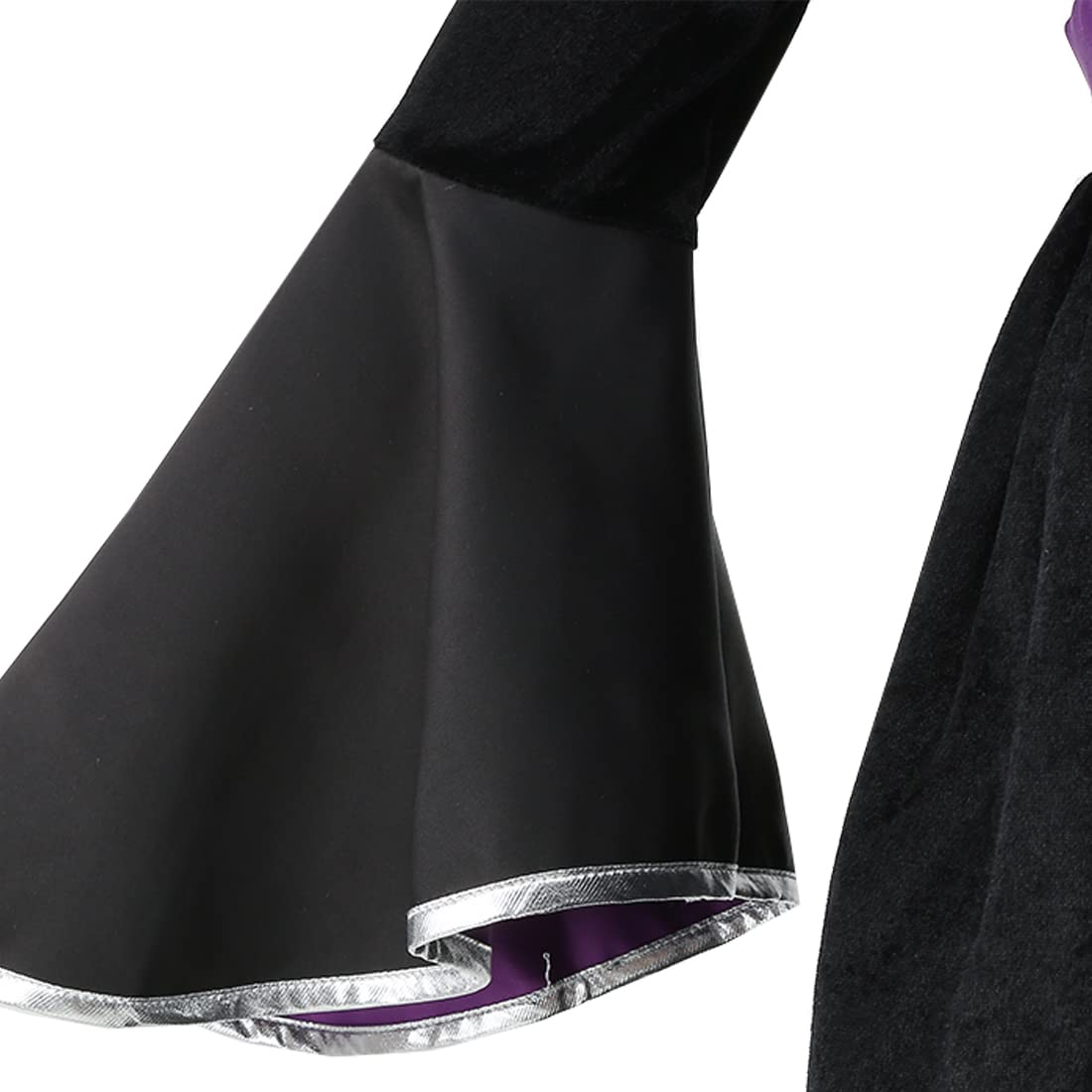 Yolsun Purple Witch Costume For Girls Bubble Sleeve Halloween Witch Dress For Kids (8-10 Years, Purple)