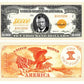 American Art Classics Set Of 50 Bills - $10,000.00 Ten Thousand Dollar Gold Certificate Novelty Bill