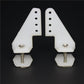 10 Sets Nylon Standard Control Horns W13xL18xH25mm 4 Holes with Screw for RC Airplane Parts KT Model Replacement