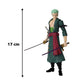 BANDAI Anime Heroes One Piece Figures Roronoa Zoro Action Figure  Articulated Zoro Anime Figure with Swappable Arms and Faces  One Piece Action Figures Pirate Toys Range  17 cm