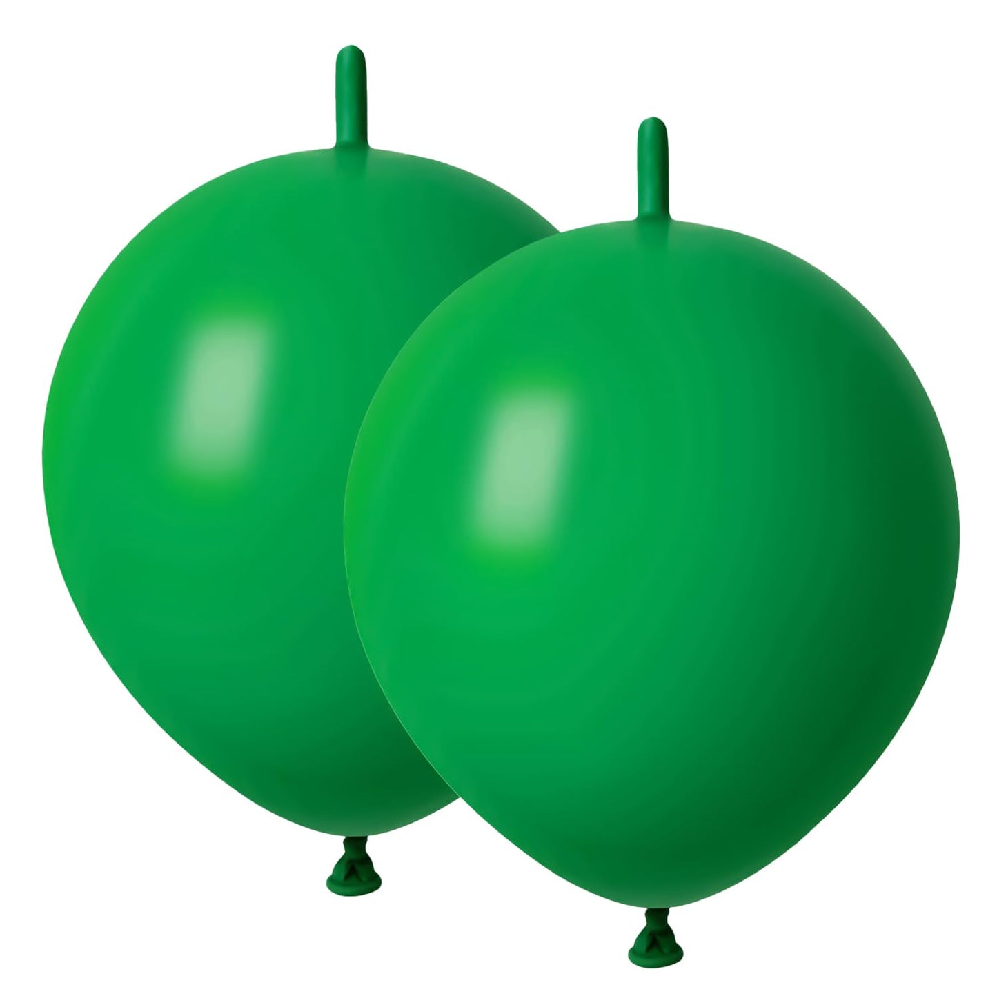 Adido Eva Link Balloons Dark Green 12 Inch Latex Quick Linkale Balloon 80 Pcs For Birthday, Halloween, Christmas, Party Festival