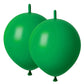 Adido Eva Link Balloons Dark Green 6 Inch Latex Quick Linkale Balloon 80 Pcs For Birthday, Halloween, Christmas, Party Festival