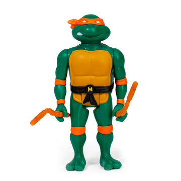 Super7 Teenage Mutant Ninja Turtles Michelangelo 3.75 In Reaction Figure