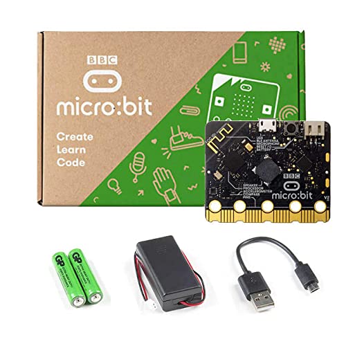 STEM Education BBC Micro:bit V2.2 GO PocketSized Codeable Computer Kit |Designed in UK, Best Educational Birthday Gift Toy for 