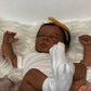 Tfjs Reborn Baby Dolls - Black Girl, 19 Inch Realistic Newborn, African American, Dark Skin Silicone