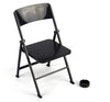 1/6 Scale Black Foldable Chair For 12' Action Figure Accessories Dollhouse Decoration Miniature Furniture
