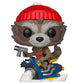 Funko Pop! Marvel Holiday Rocket Raccoon on Sled, Vinyl, Multicolor, US One-Size, Model 43334